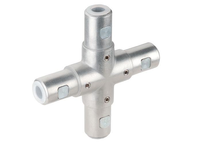 High Hardness 2-Way Angle Connector European Standard 40 Two-Way Stable Small Zinc Alloy for Connecting Right Angle Connection Block 