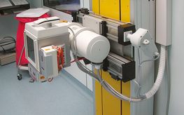 Image shows an x-ray machine, which can be positioned via linear actuators
