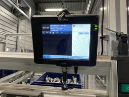 Picture shows a display where errors and work instructions are shown