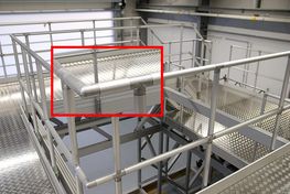 Example images with focus on the push-fit industrial railings