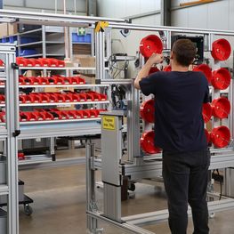Mobiler Arbeitsplatz für Verkehrssicherheit