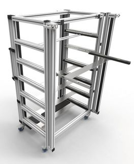 Equipment cart with pull-out drawers