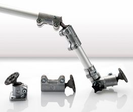 The tube connectors with ball joint provide even more freedom for tube constructions – a flexible alternative to welded constructions