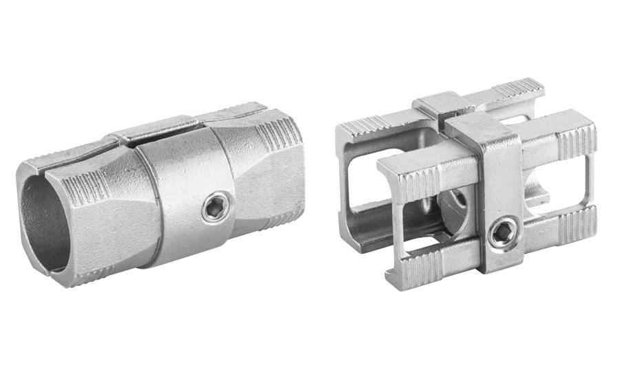 Photo shows the stainless steel connectors