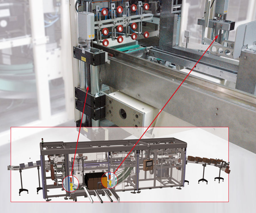 Illustration de la technique linéaire et de connecteurs de tubes dans l’industrie de l’emballage