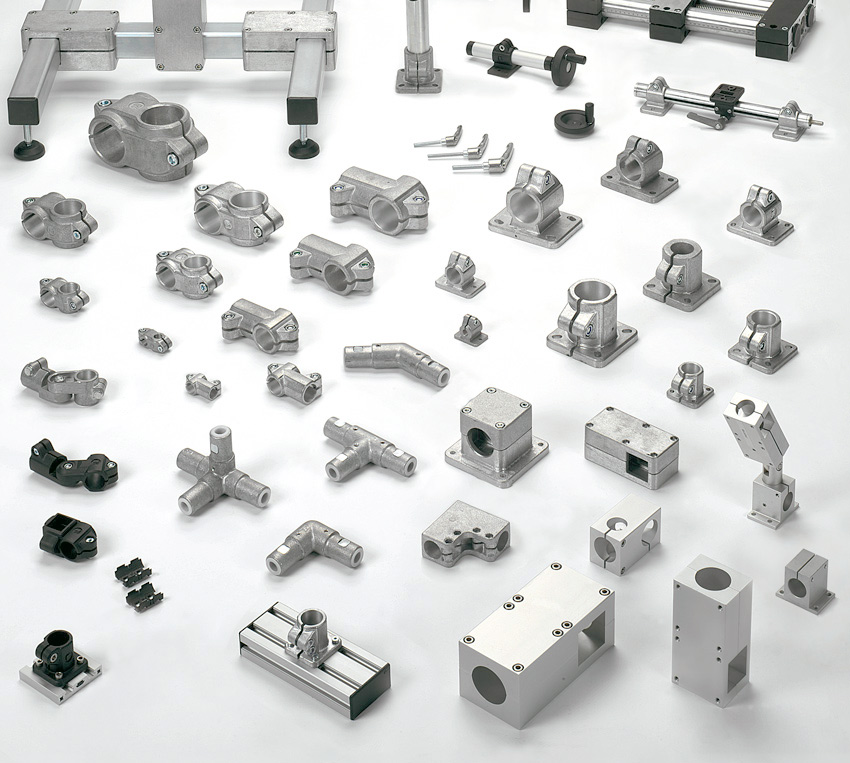 Different tube connectors made of different materials